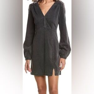 Saltwater LUXE Women's Embellished Denim Mini Dress • Size XS